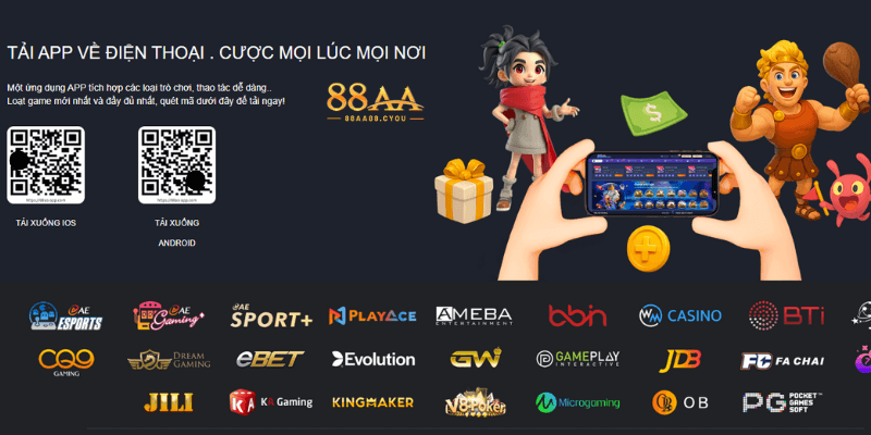 Hướng dẫn thao tác tải app 88AA cực dễ